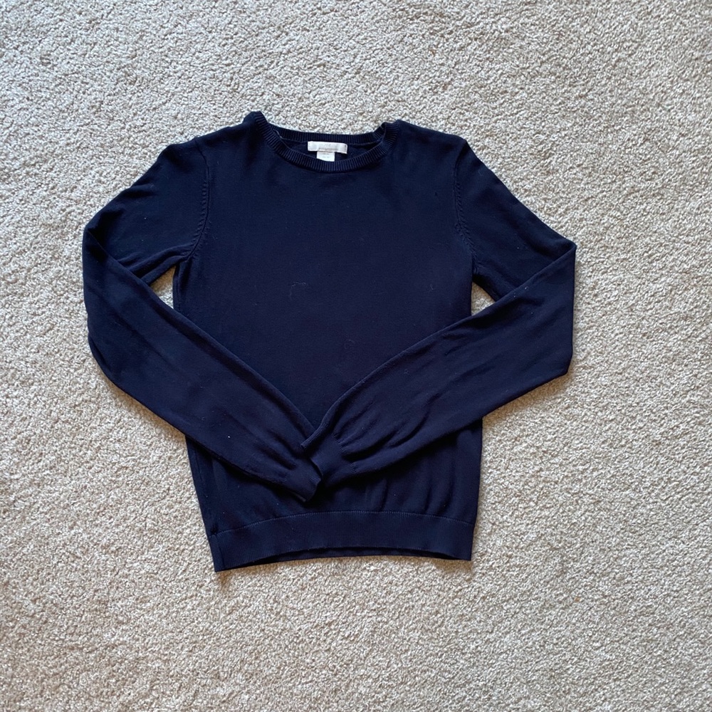 Navy basic longsleeve for women